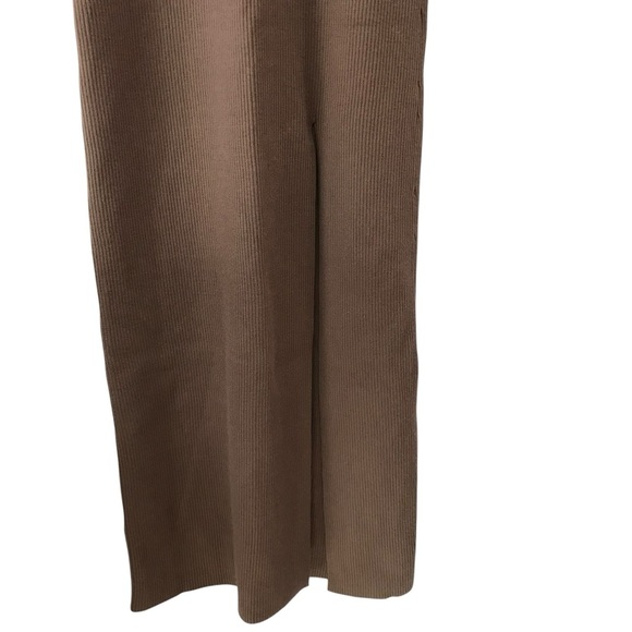 Abercrombie & Fitch Long Sleeve Maxi Dress Oatmeal Size LP Cream - Picture 3 of 6